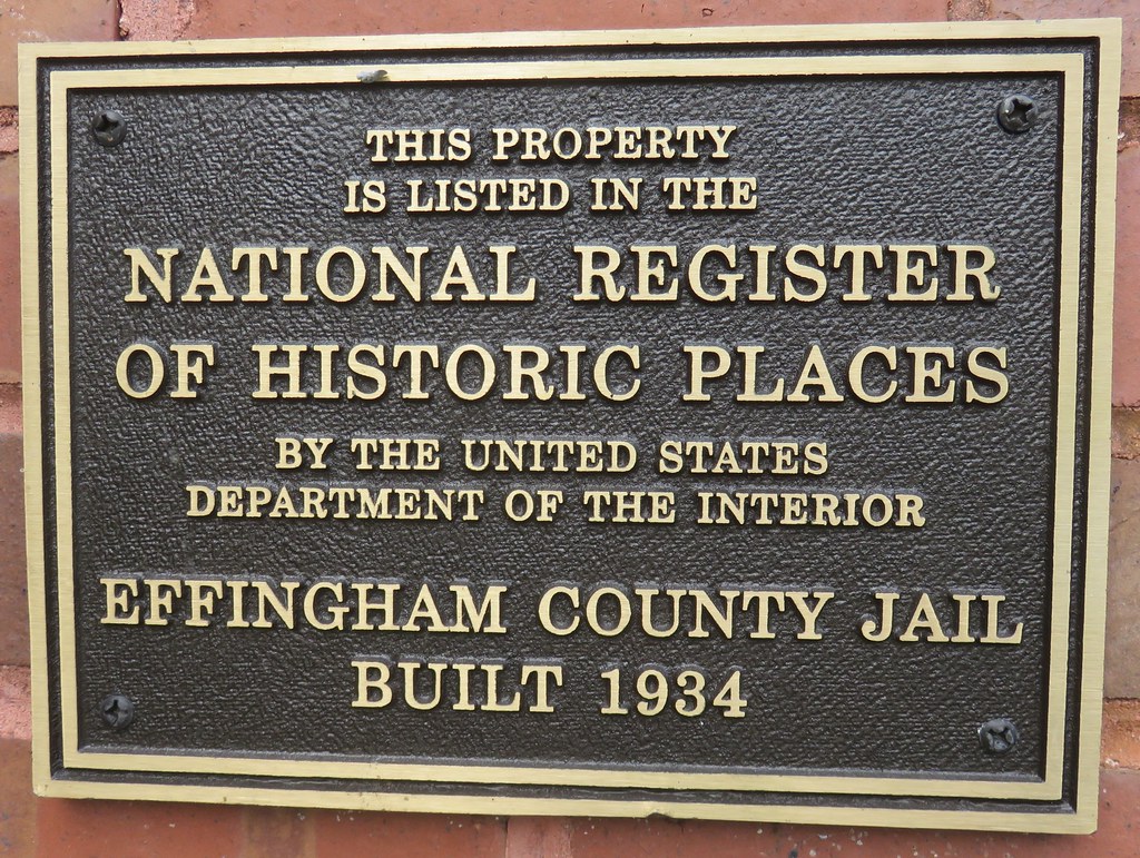 Old Effingham County Jail National Register Plaque (Spring… Flickr