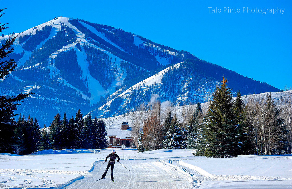Sun Valley Nordic Skate skier enjoying the nordic trails a… Flickr