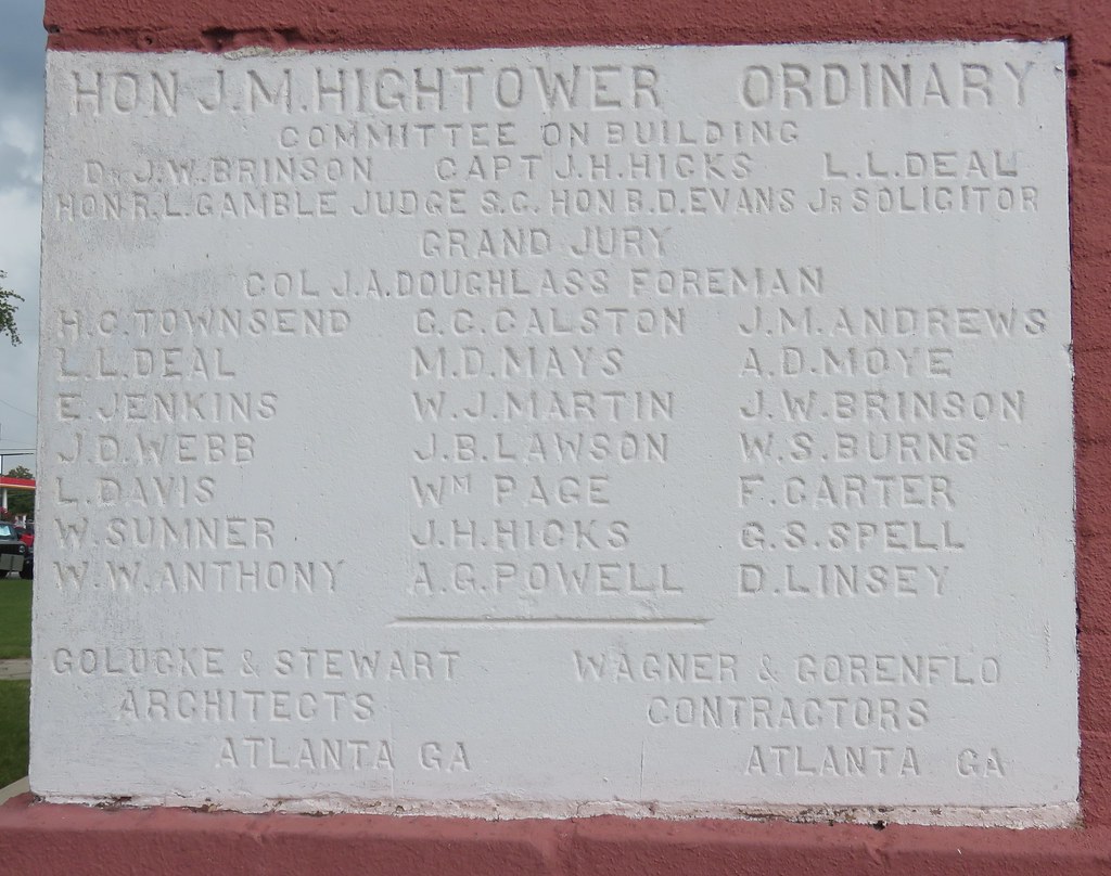 Johnson County Courthouse Cornerstone (Wrightsville, Flickr