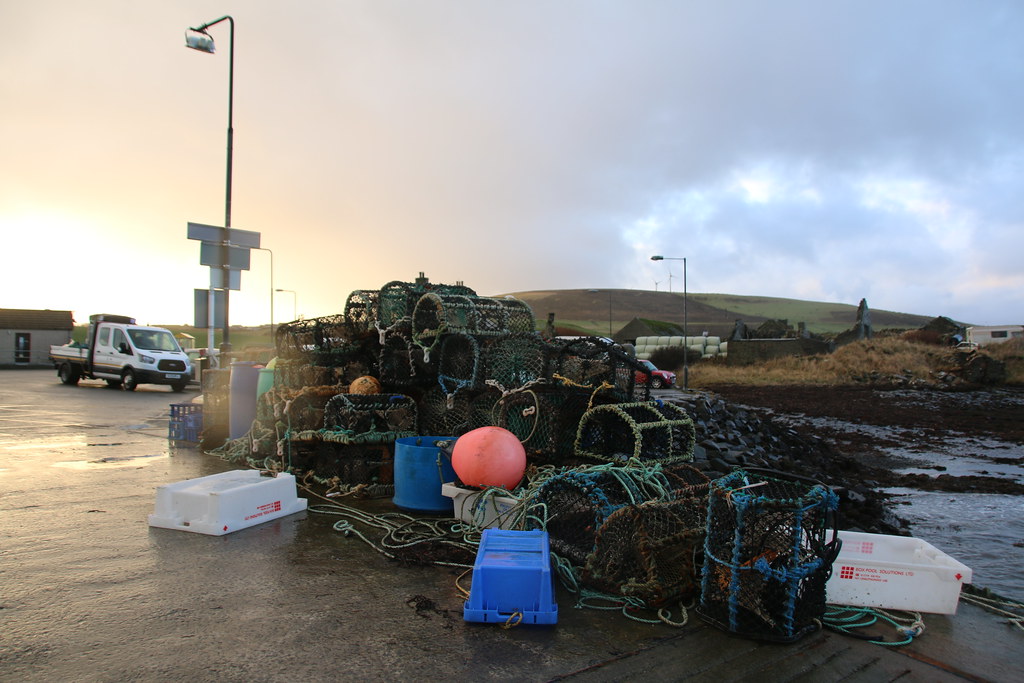 Lobster pots Tingwall House harbour Vernon Harvey Flickr
