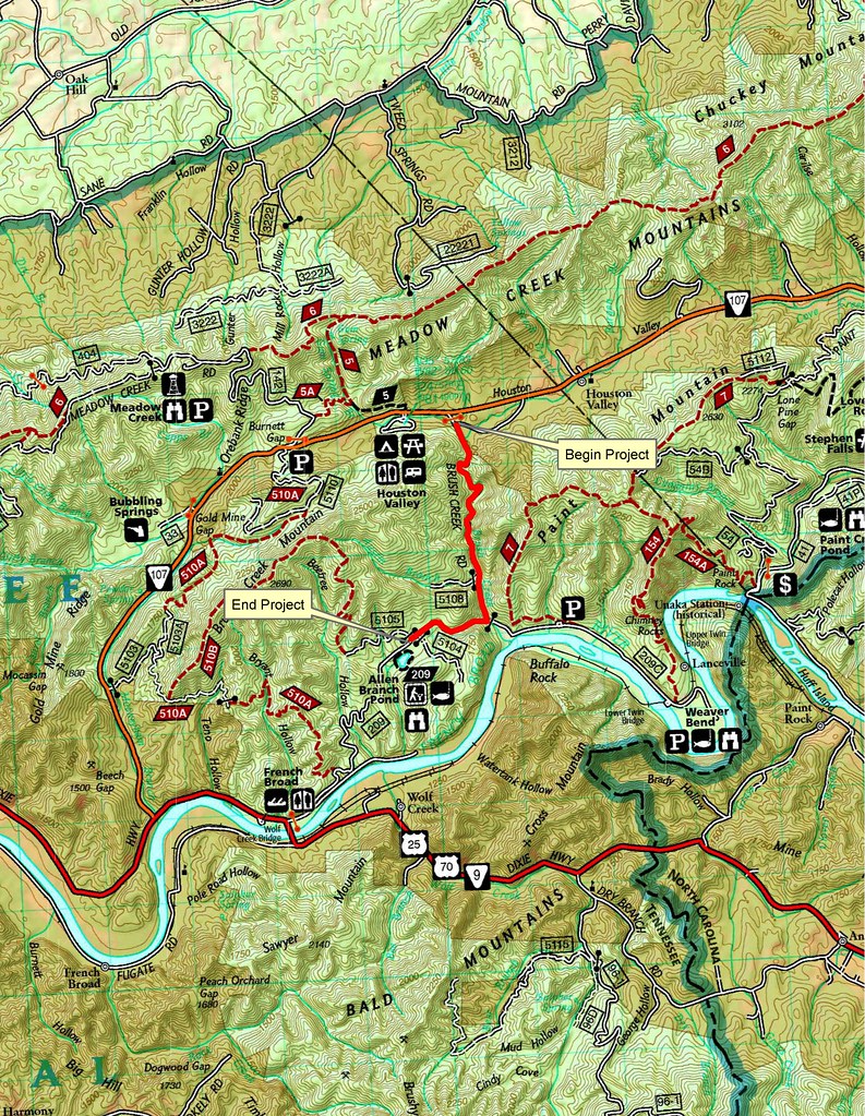 Brush Creek Map_230118 Brush Creek Road Closure for repair… Flickr