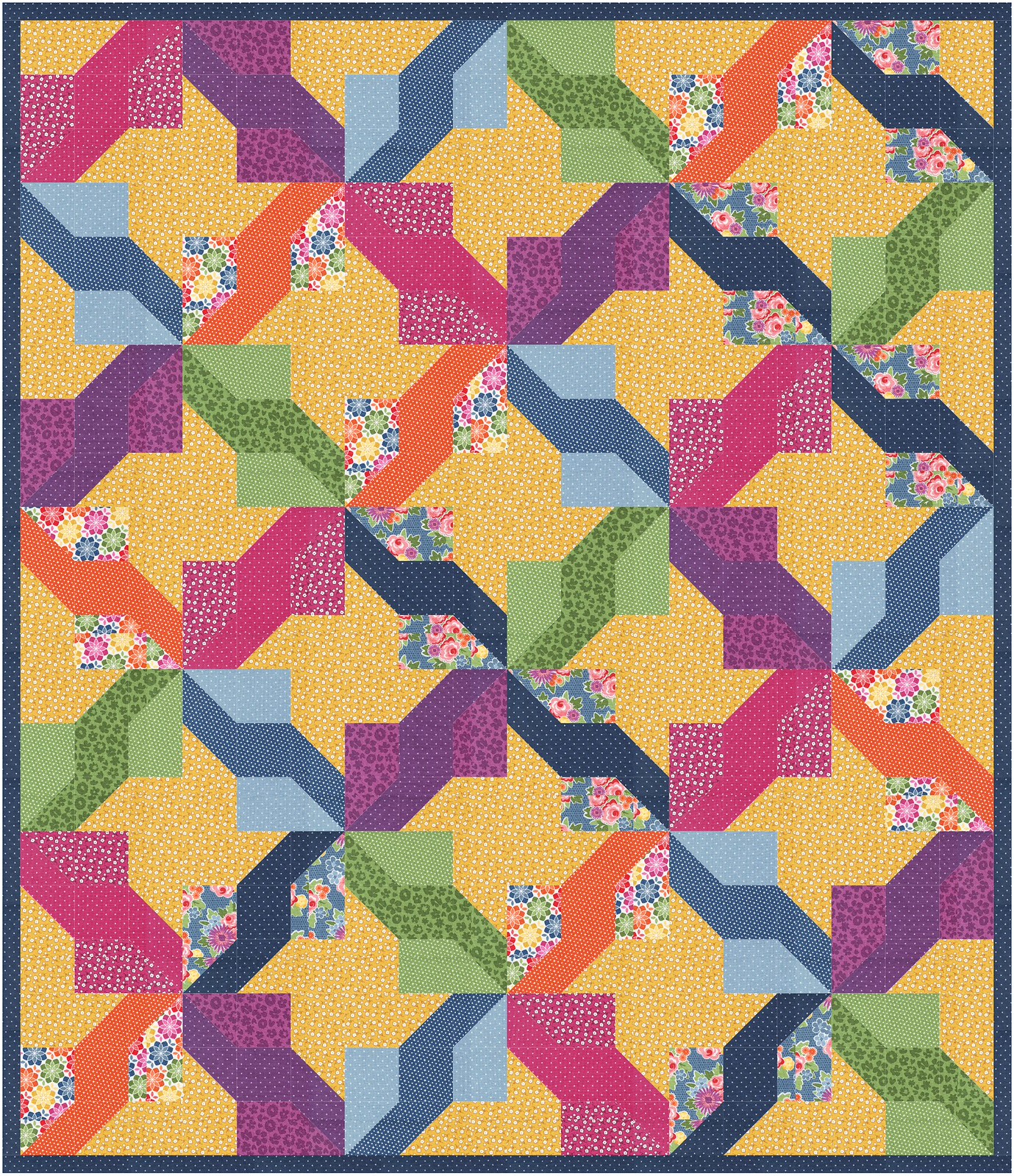 Quilt Ideas — Zinnia by April Rosenthal Kitchen Table Quilting