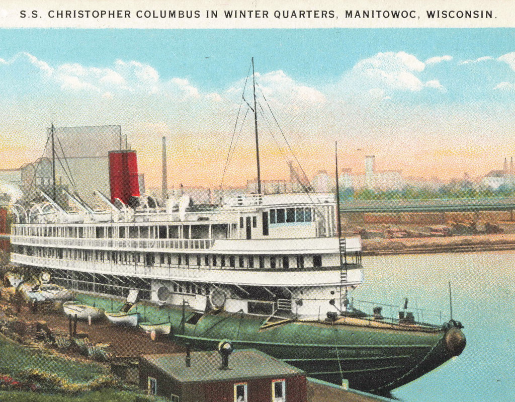 SHIP c.1908 SS CHRISTOPHER COLUMBUS Whaleback Steamer Excu… Flickr