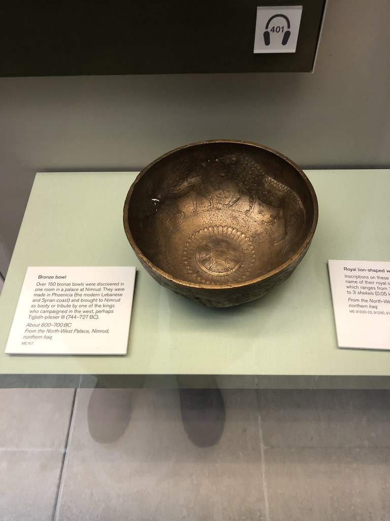 Phoenician bowl from Nimrud 883859 BC Copper alloy bowl w… Flickr