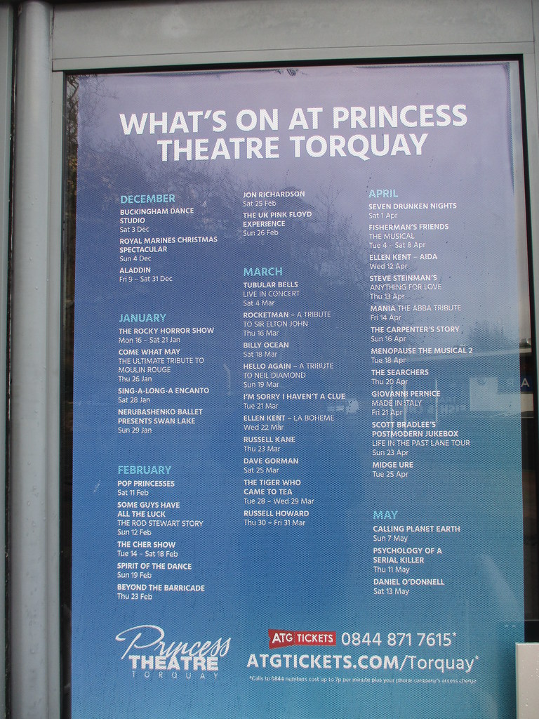 Torquay Princess Theatre Listing for 2023 Some good acts h… Flickr