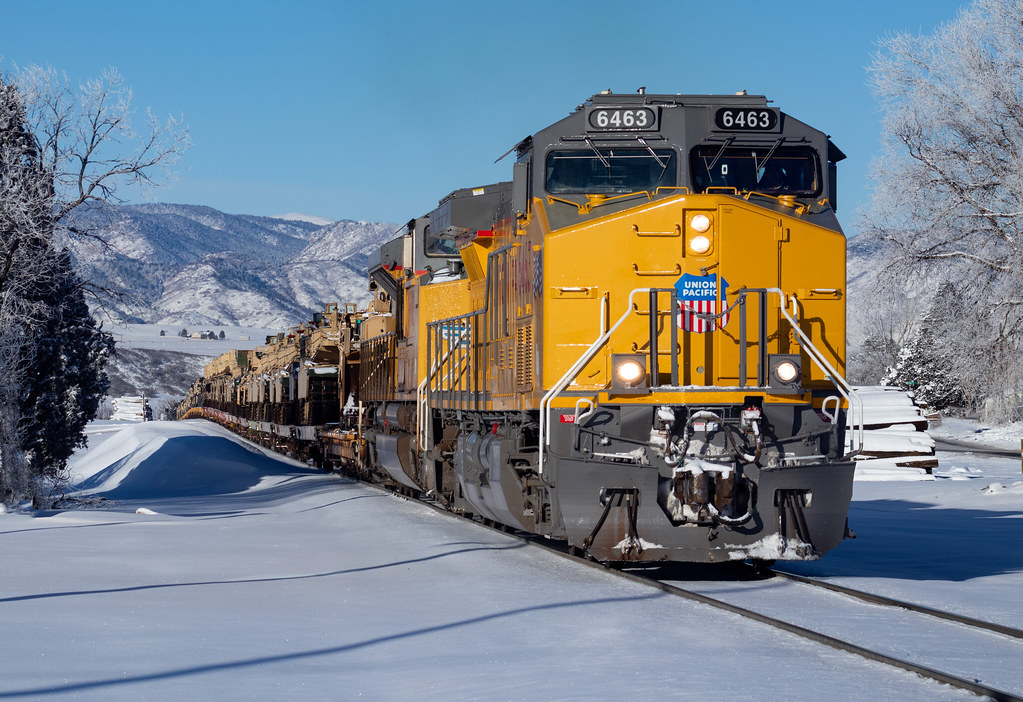 UP 6463 Sedalia, Colorado The morning after a big snowstor… Flickr