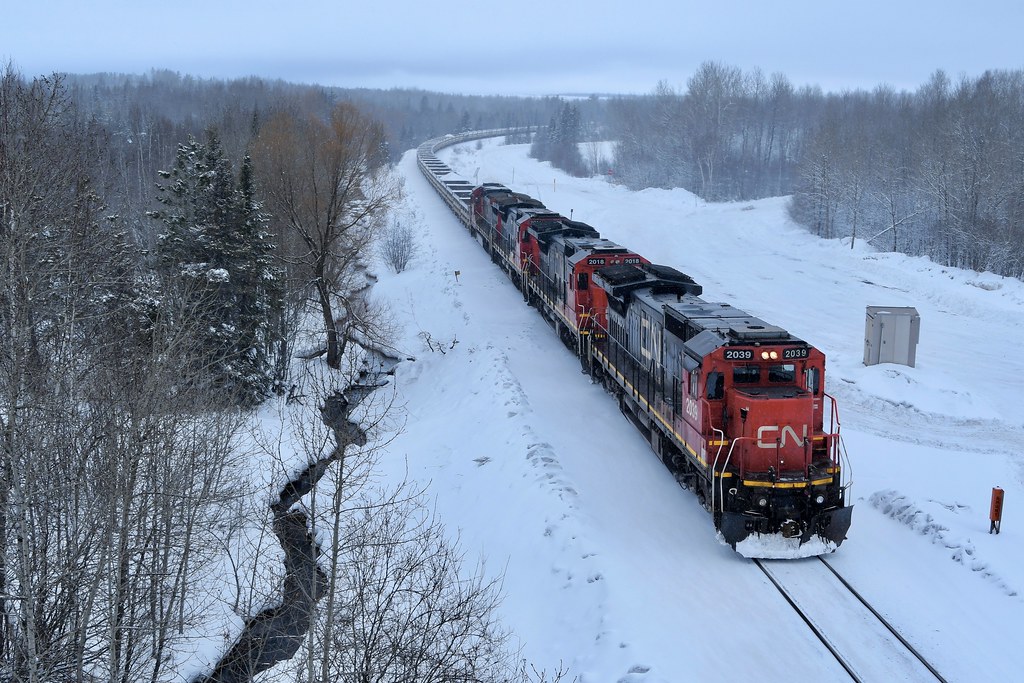 Mountain Iron, Minnesota Empty limestone train U714 depart… Flickr