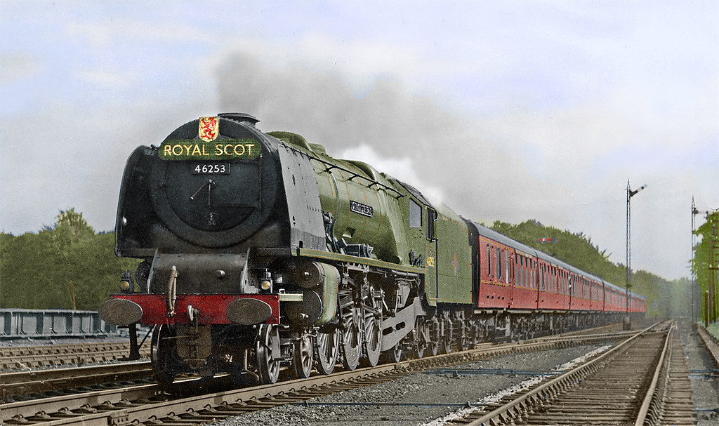 The Royal Scot. 46253 City of St. Albans passing Floriston… Flickr