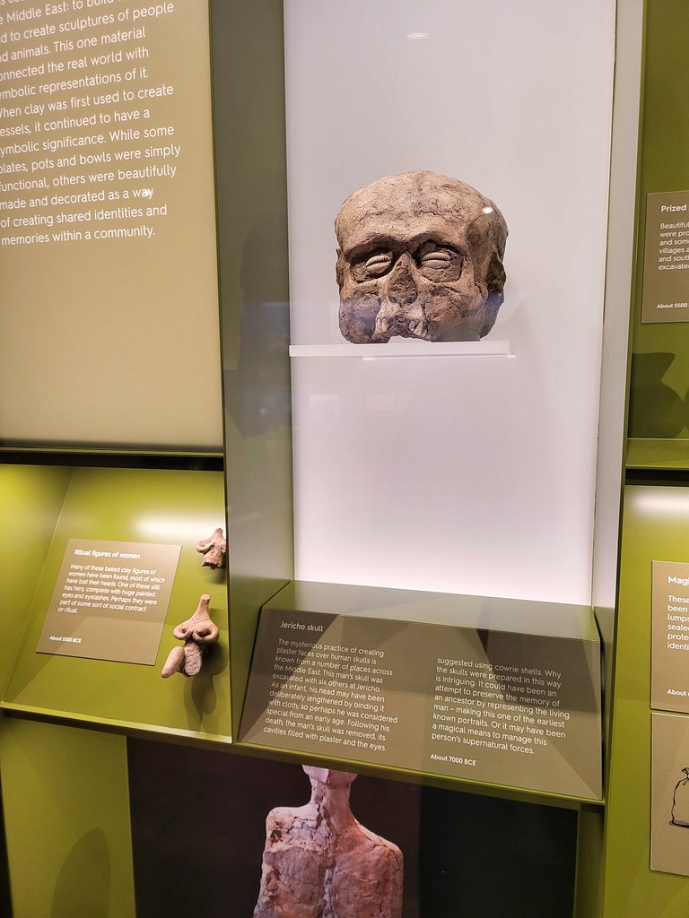 Jericho Skull, Ashmolean Museum Park_10 Flickr