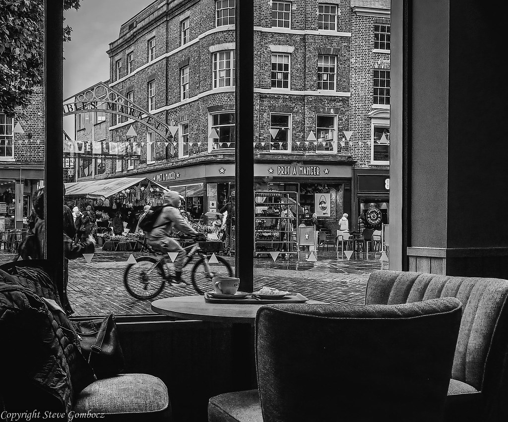 Street scene from a Cafe, York. Street scene from a Cafe, … Flickr