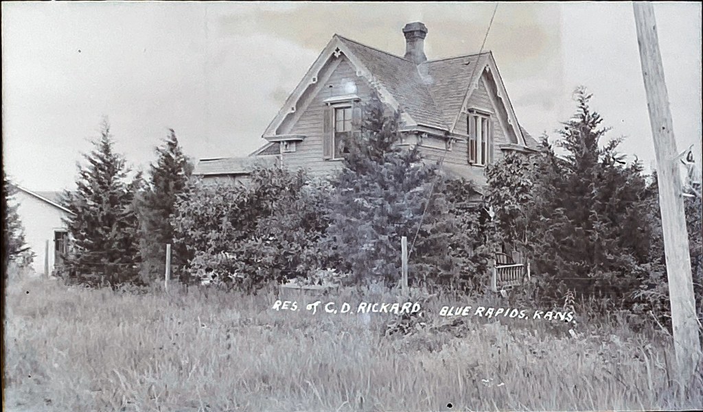 residence of C. D. Rickard, Blue Rapids, KS BR Museum Flickr