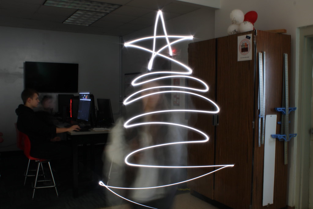 christmas tree Abby drawing a Christmas tree. Maya Wisniewski Flickr