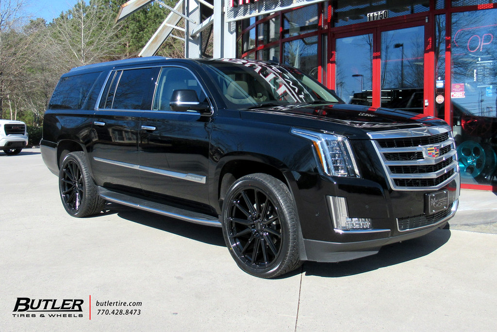 Cadillac Escalade with 24in Vossen HF61 Wheels and Lexani LXThirty