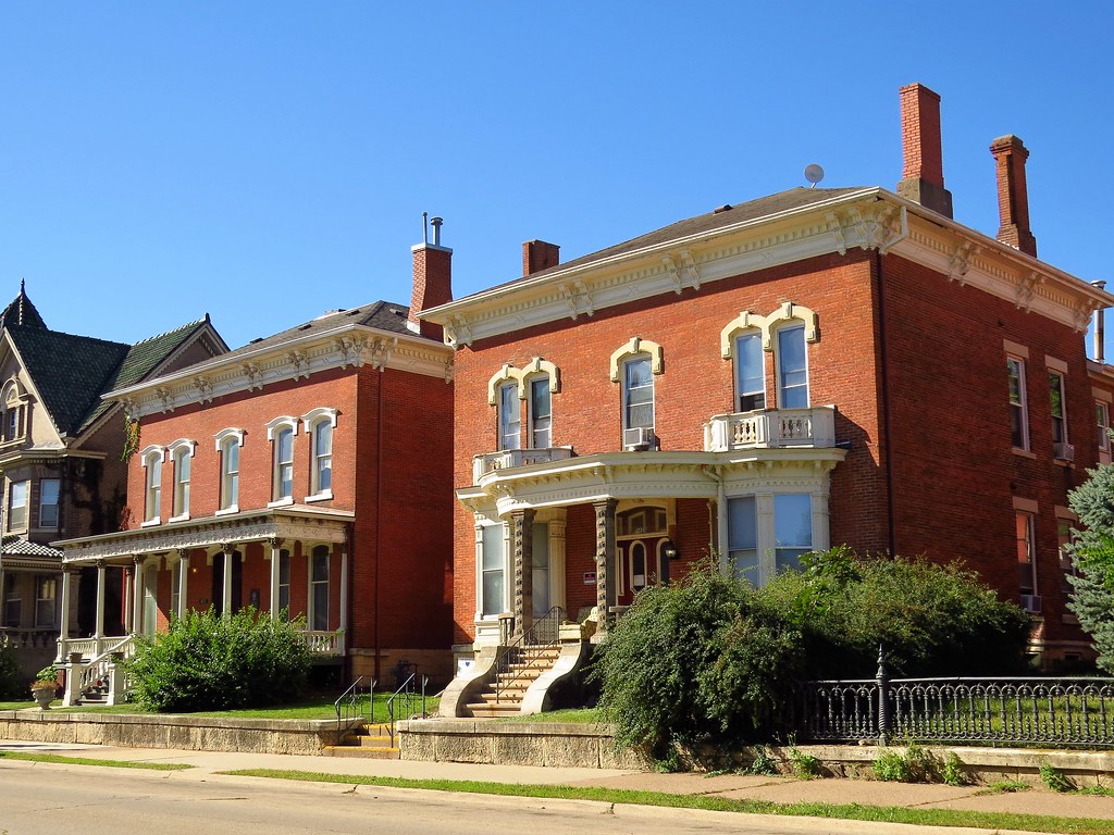 Dubuque Main Street Homes Dubuque, Iowa; these two Italia… Flickr