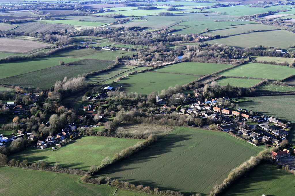 Aslacton aerial image Norfolk UK a photo on Flickriver