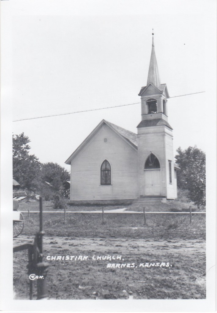 Christian Church, Barnes, KS BR Museum Flickr