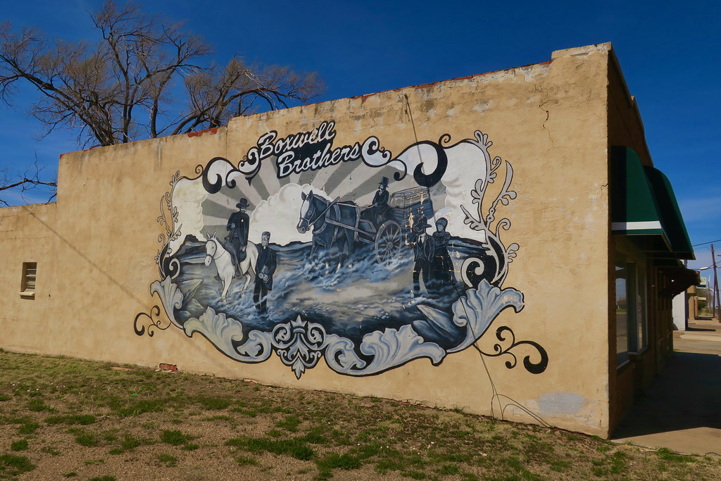 Boxwell Brothers, Vega, TX Mural celebrating the Boxwell B… Flickr