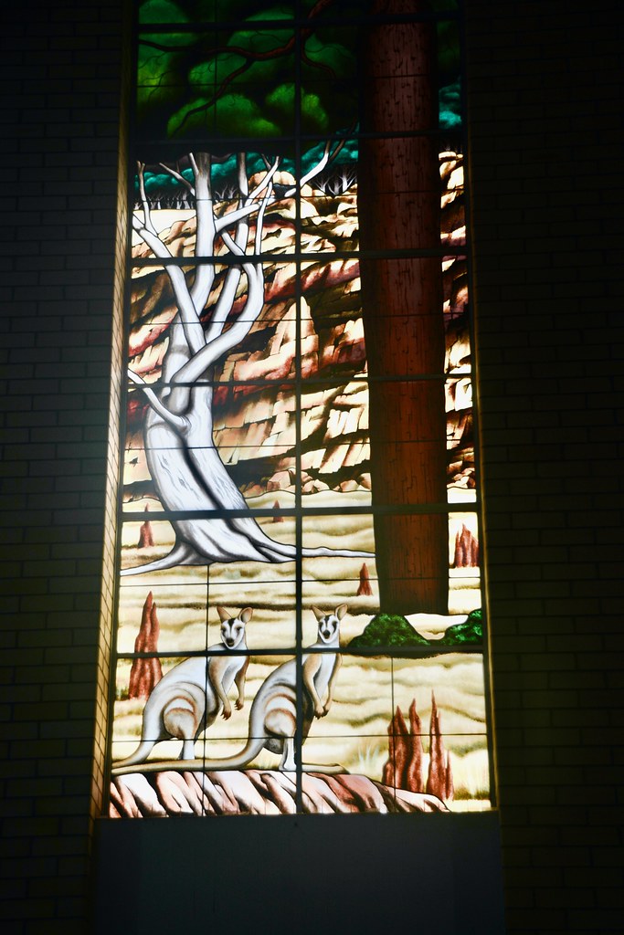 Catholic Cathedral, Cairns, modern stained glass windows Flickr