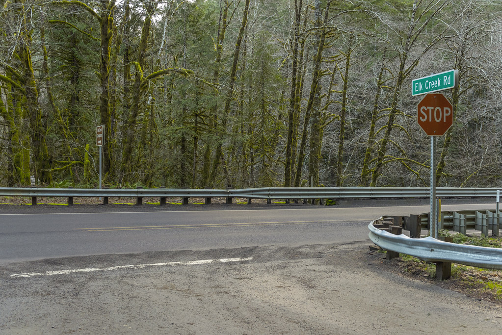 Elk Creek Road intersection The Wilson River Highway, OR 6… Flickr