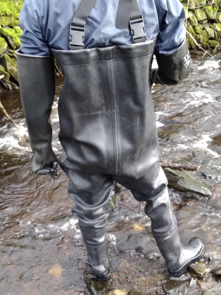 River walk with a friend in Century 4000 rubber chest wade… Flickr