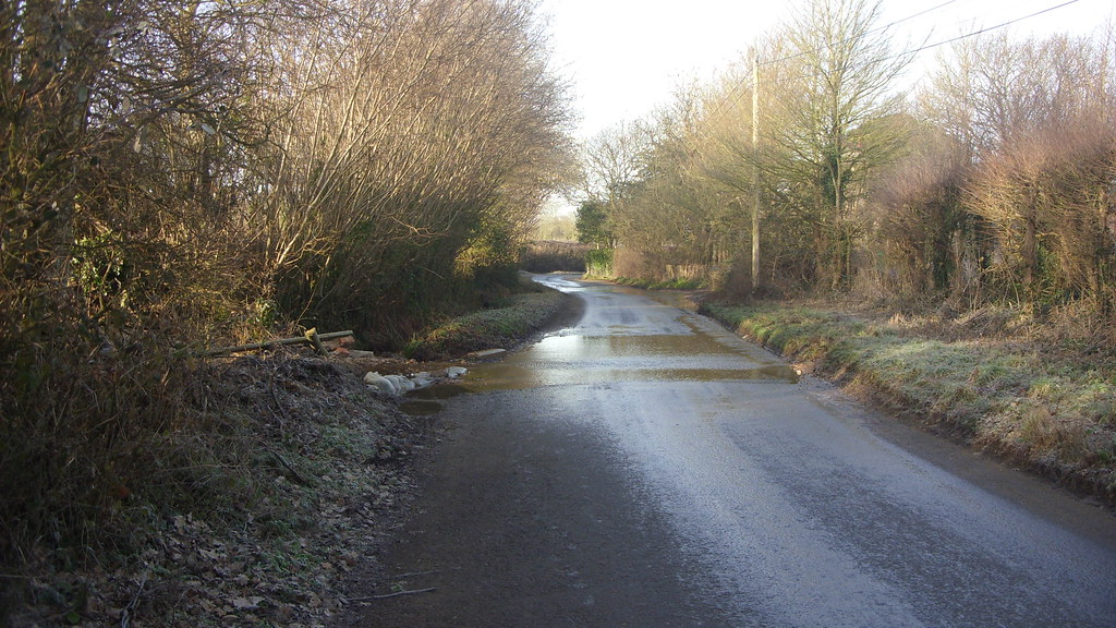 Frozen Flooding in Willett Road, Ashington, Corfe Mullen Flickr