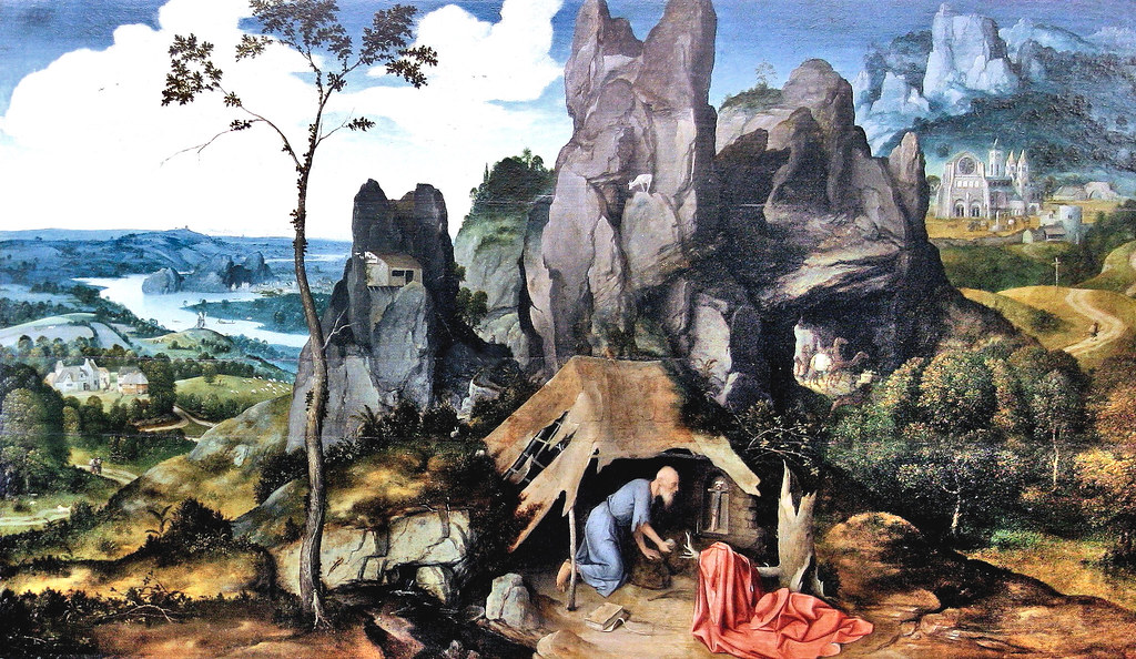 Saint Jerome in the desert by Joachim Patinir Saint Jero… Flickr
