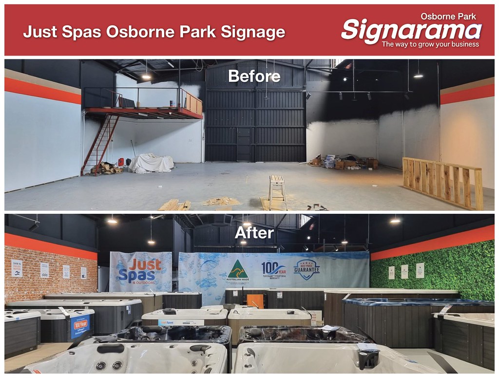 Just Spas Showroom Fitout Signarama Osborne Park Flickr