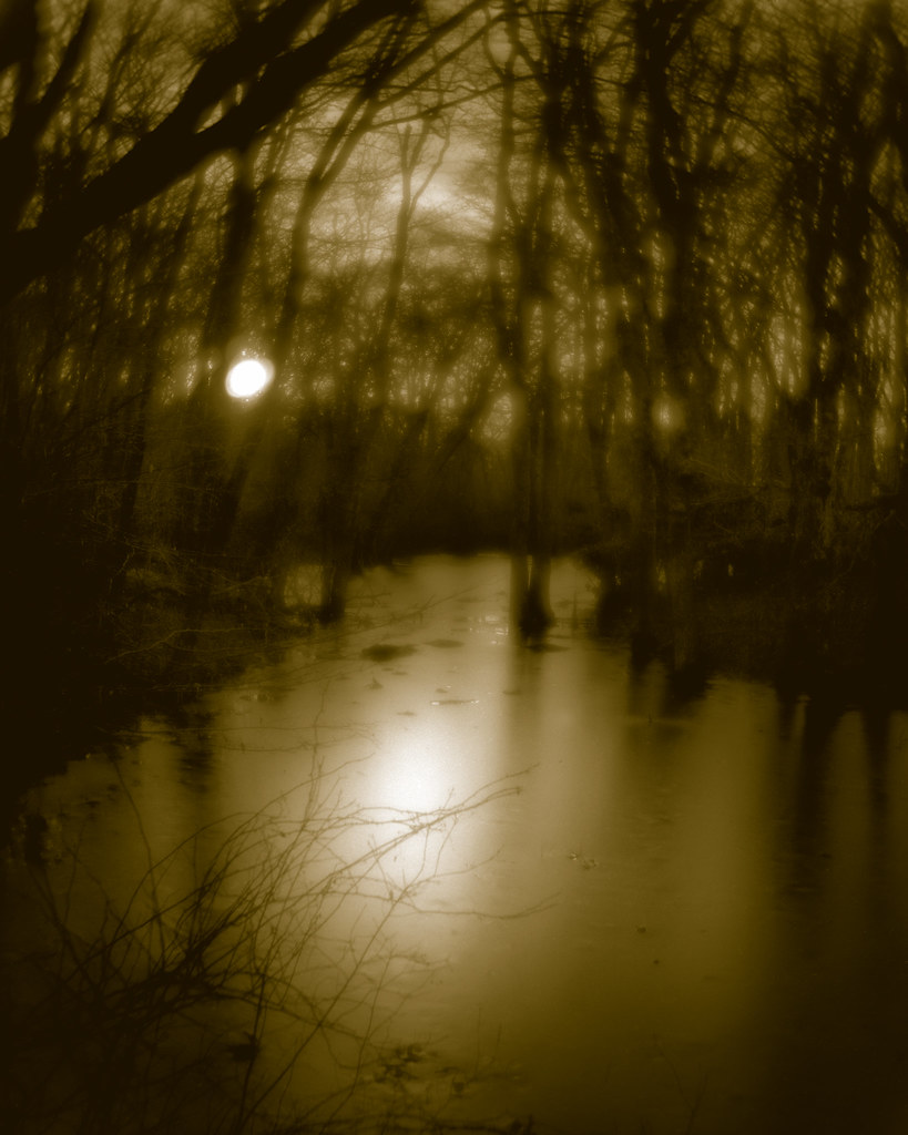 Sunset over Marl Pond ice Chilmark, Massachusetts. 6" Spen… Flickr