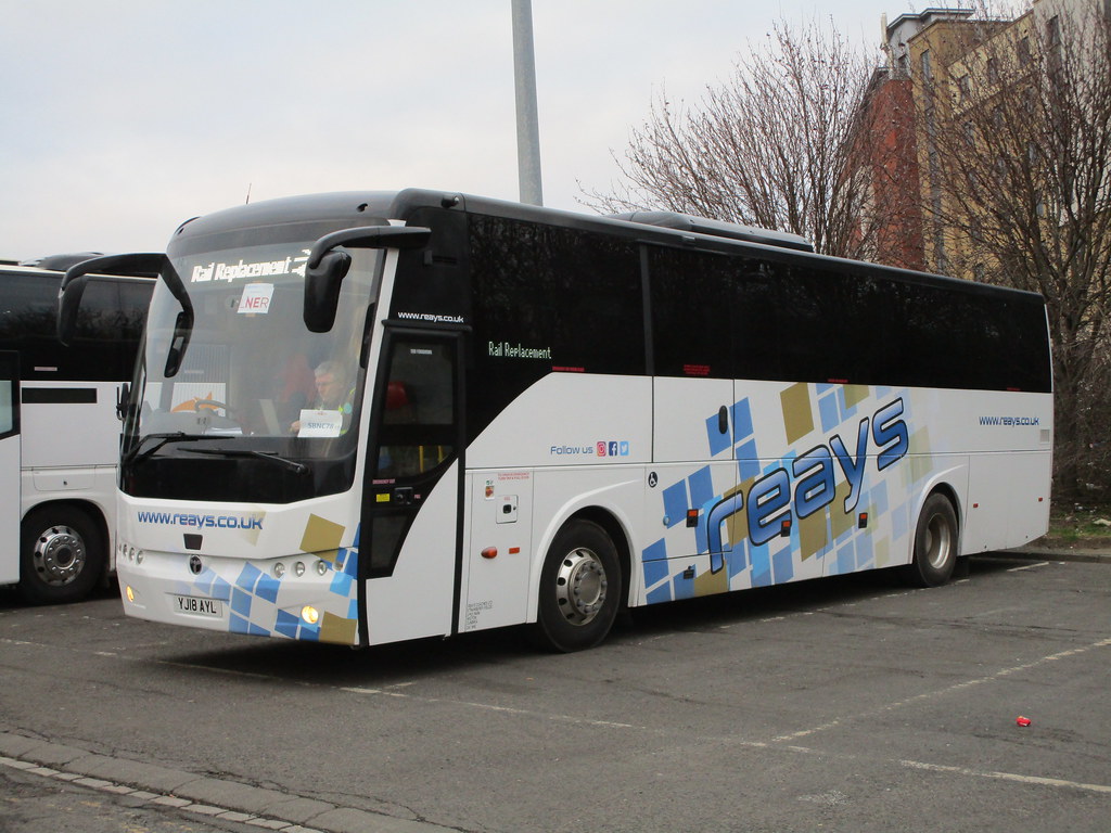 Reays Coaches. YJ18 AYL. Ord Street Coach Park, Newcastle Flickr