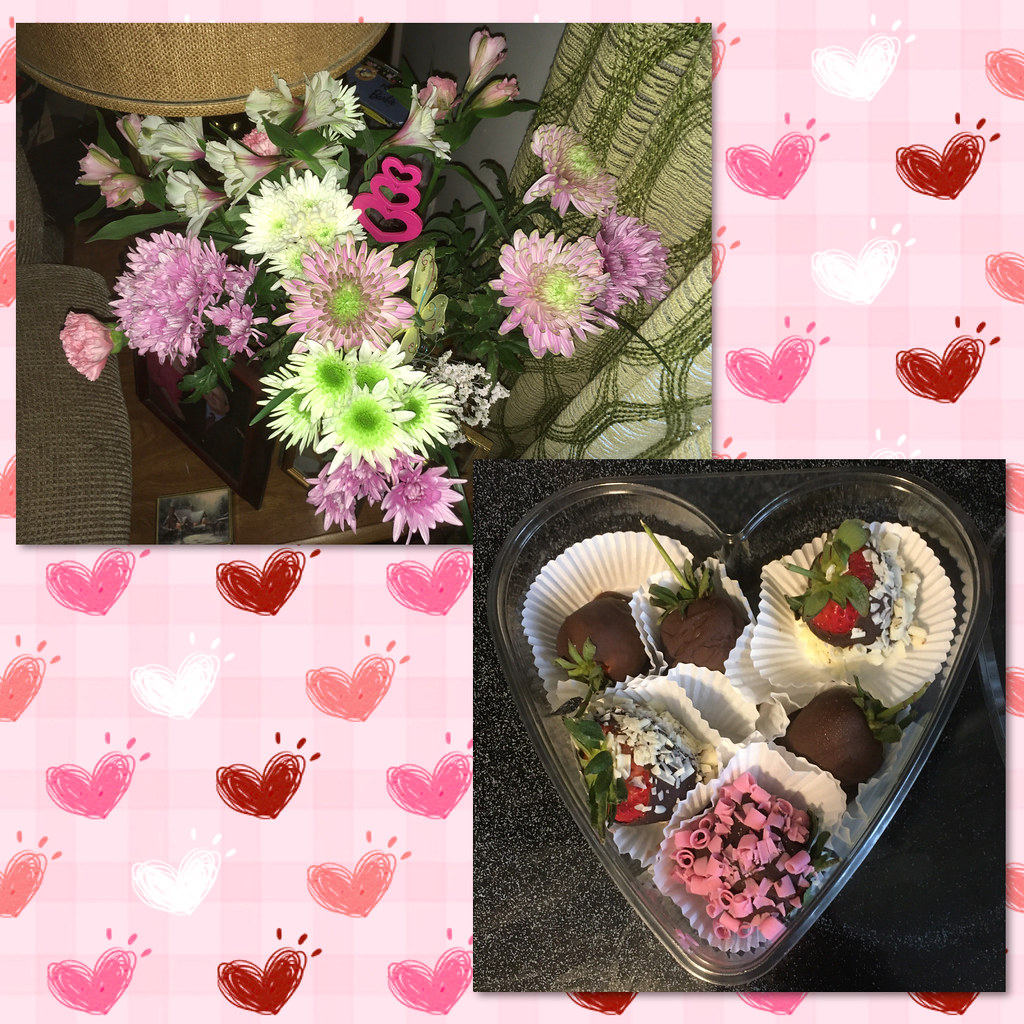 My Valentine Flowers and Treats ️💖 My hubby gave me a bou… Flickr