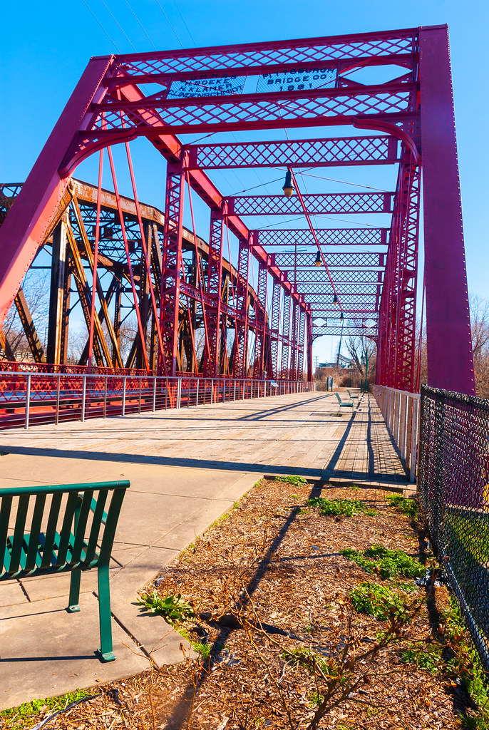 Ohio street bridge Evansville, In. Late 19th century Iron … Flickr