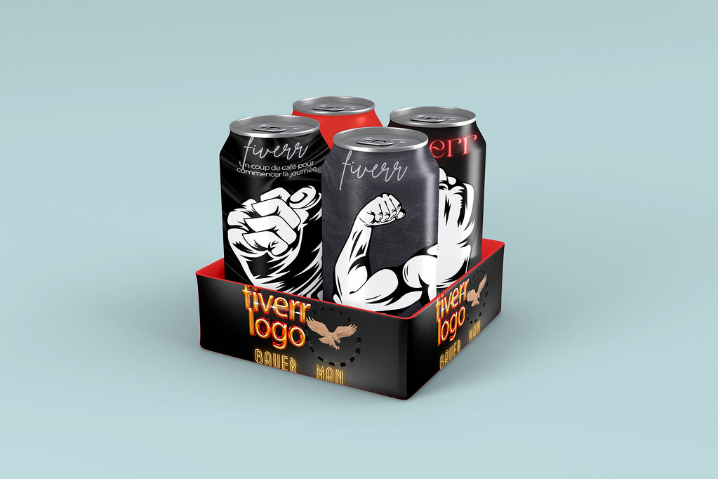 Glossy Metal Energy Drink Can Branding Mockup Glossy Metal… Flickr