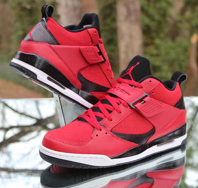 Air Jordan Flight 45 Gym Red Men’s Size 11 Black White 644… Flickr