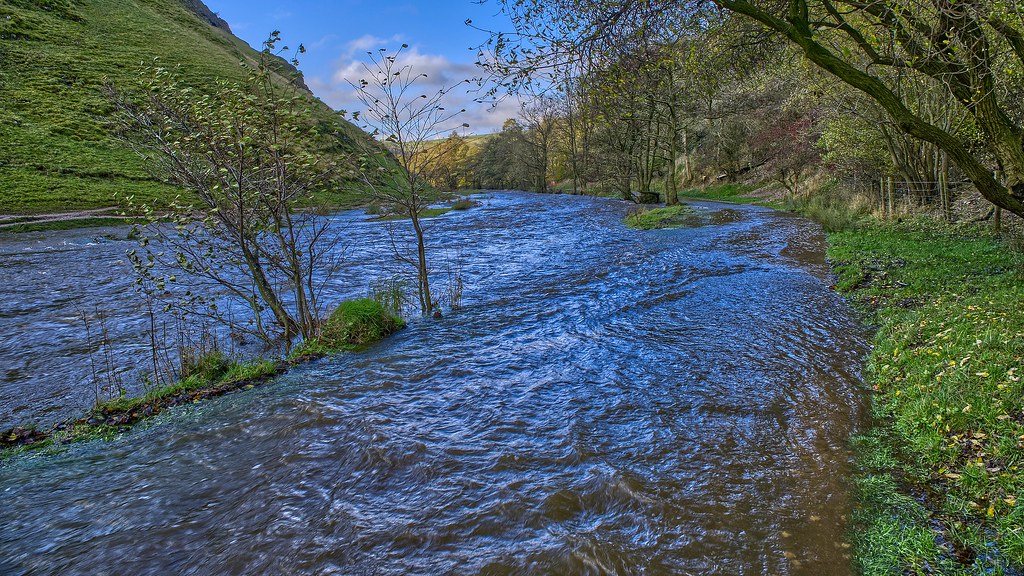 river dove in spate peak district national park royston king Flickr