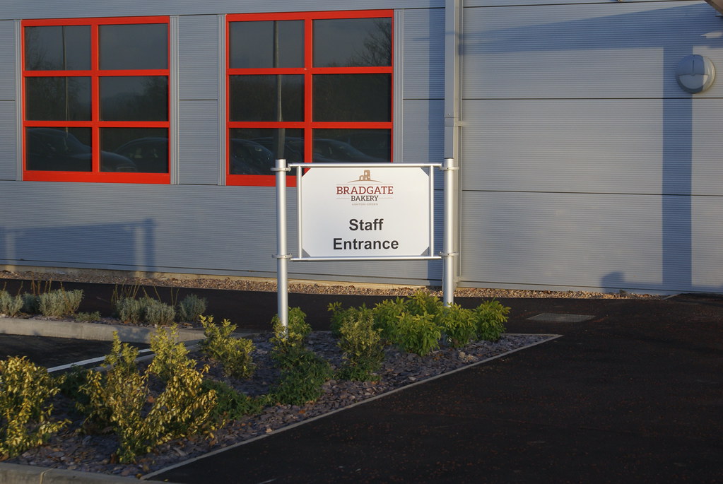 Bradgate Bakery Aluminium framework and sign fitted on beh… Flickr