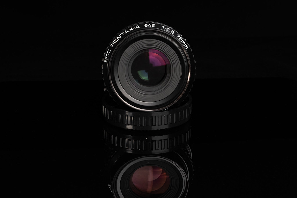 Pentax 645 75mm f2.8 Product shot made for eBay Fuji Xt5 Jack