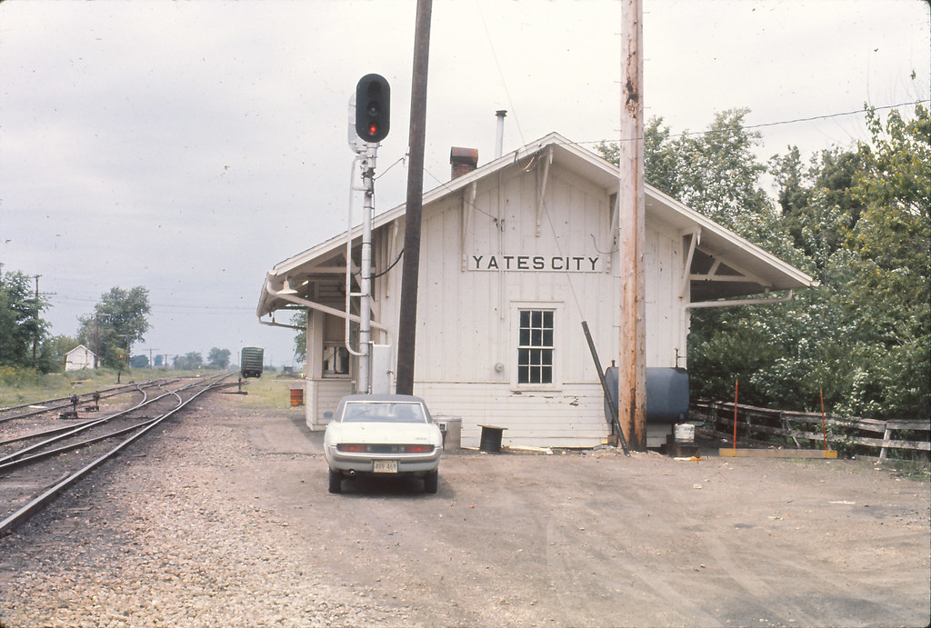 CB&Q Depot, Yates City, IL (1) CHICAGO BURLINGTON & QUINCY… Flickr