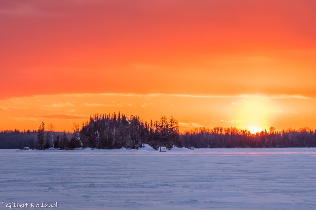 Sunset Coucher de Soleil Lac De Montigny Lake, Vald’Or.… Flickr
