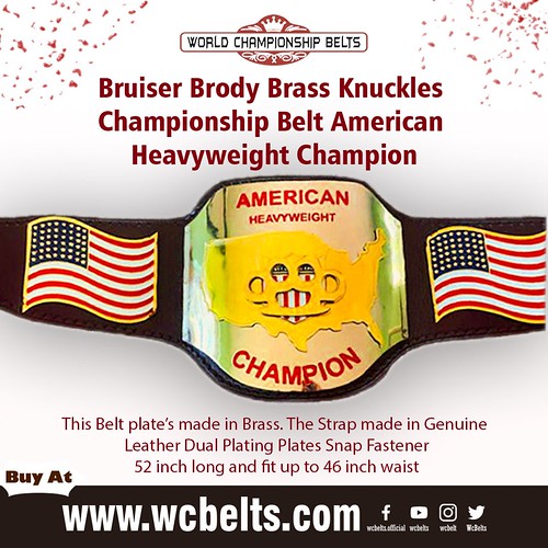 Bruiser Brody Brass Knuckles Championship Belt American He… Flickr