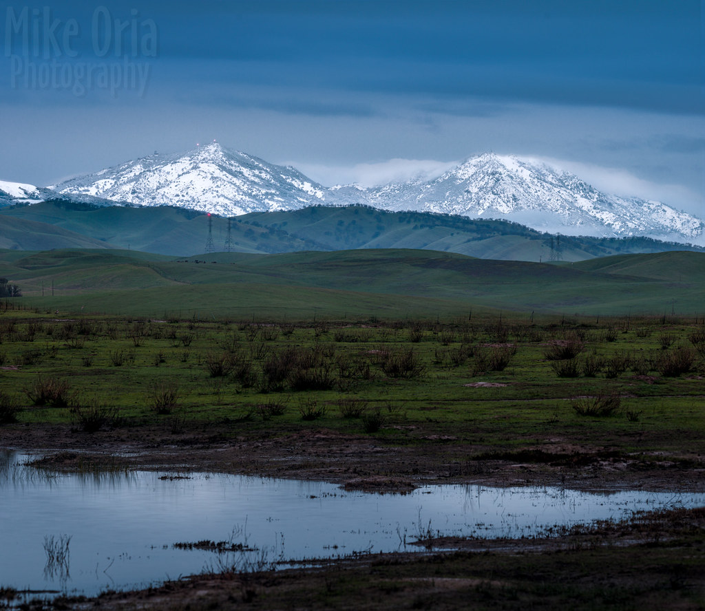 Mount Diablo Snowy Mount Diablo, from Byron Airport, CA. I… Flickr