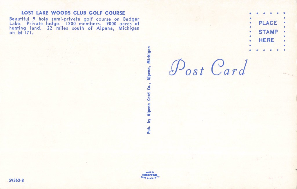NE Lincoln Harrisville MI 1950s FORRRRE! LOST LAKE Golf Co… Flickr