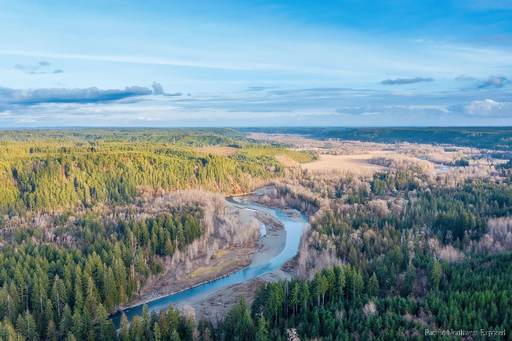 Skokomish River Valley Skokomish River in the foreground a… Flickr