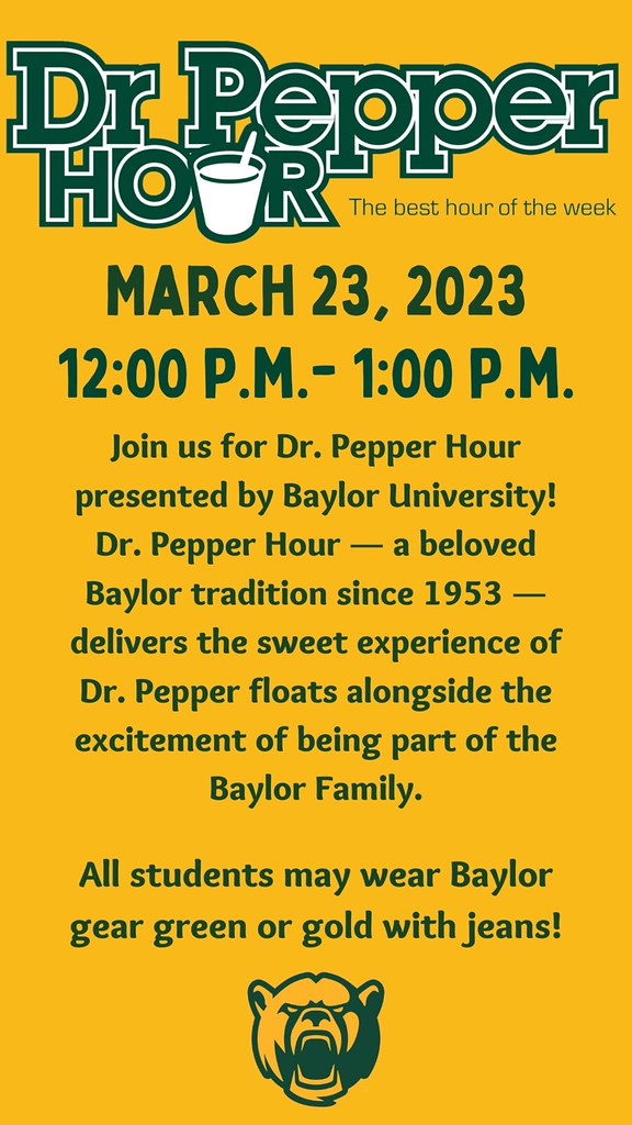 Dr. pepper hour 1 Julianna McDaniel Flickr