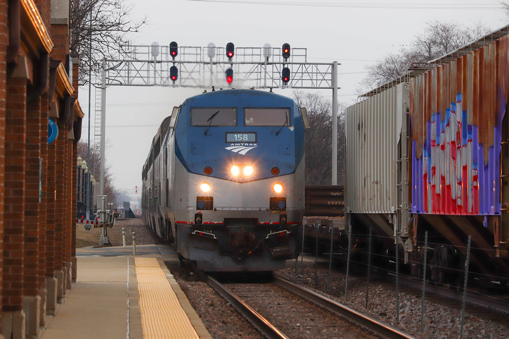 Amtrak at LaGrange Road jhsmicheel Flickr