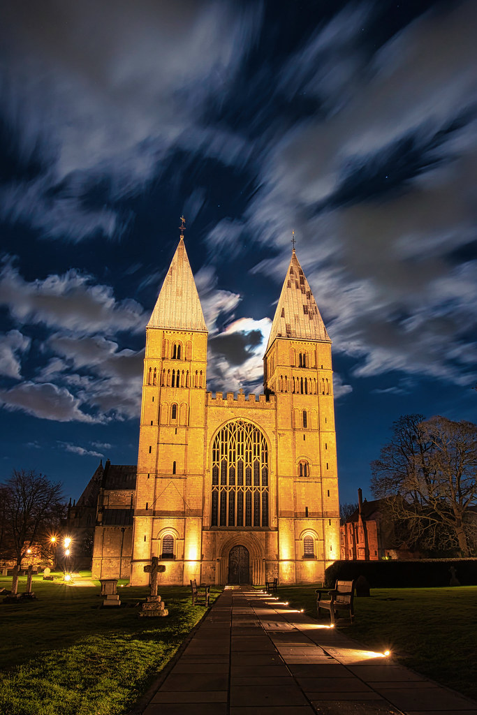 Cloudy Night Sky at Southwell Minster Southwell Minster is… Flickr