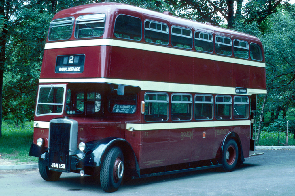 Bolton Corporation Transport bus 77, Heaton Park, Manchest… Flickr