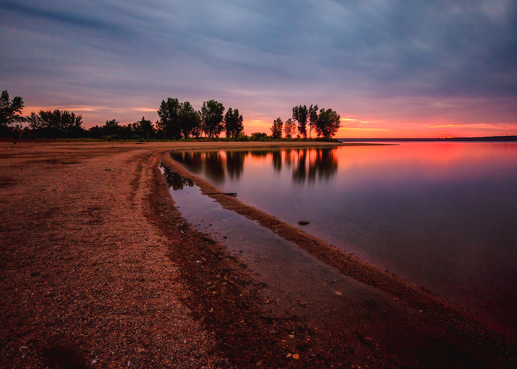 Looking down the beach Chatfield State Park, Colorado Flickr
