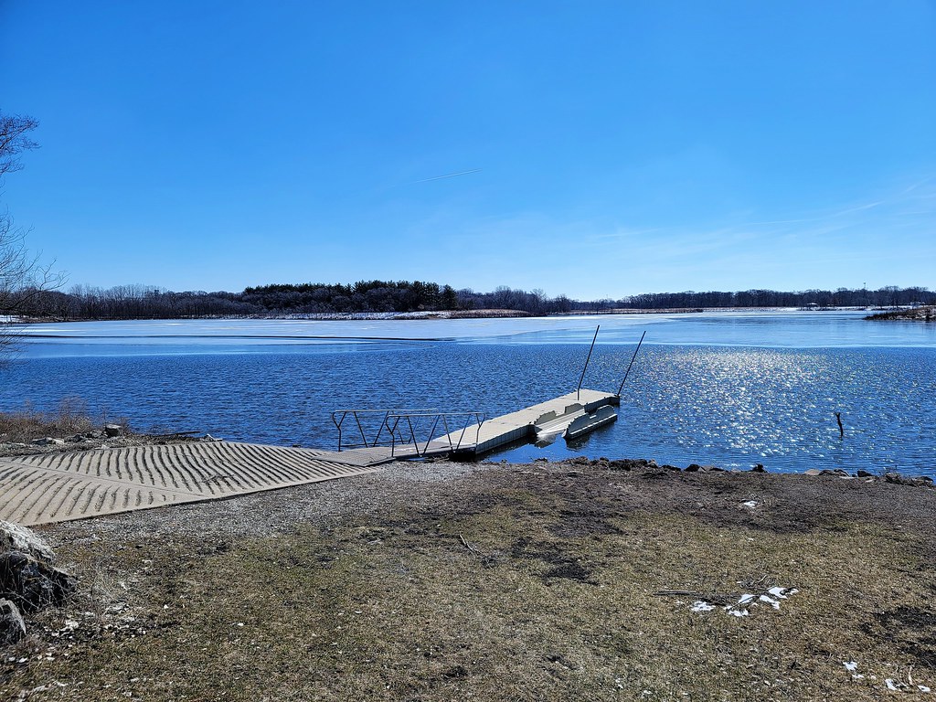 Big Woods Lake Cedar Falls thawing 20230314_122446 Flickr