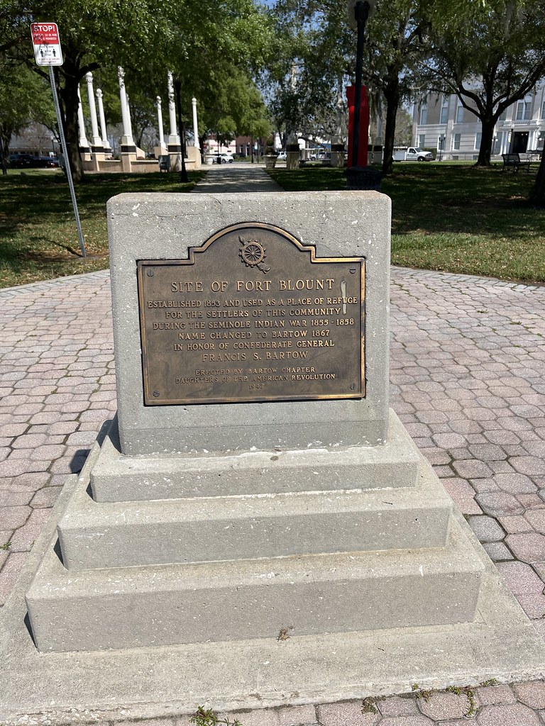 Historic Marker Site of Fort Blount. Bartow, Florida. Flickr