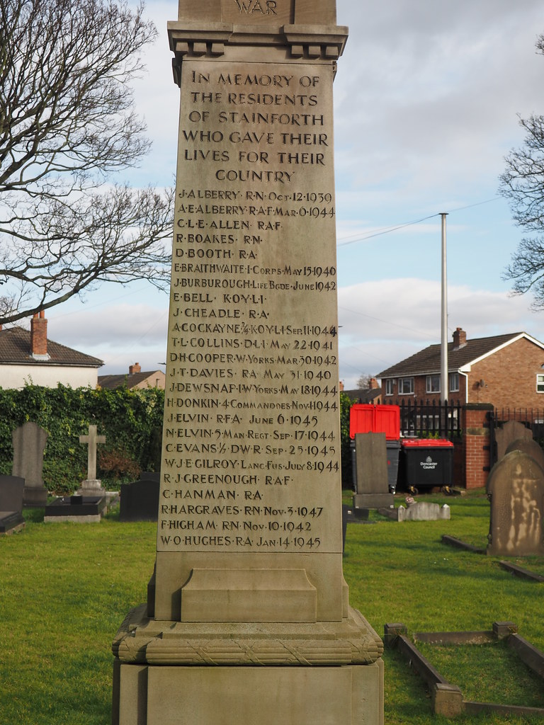 War Memorial, Cemetery, Stainforth, Doncaster I Itsmee Flickr